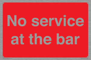 No service at the bar